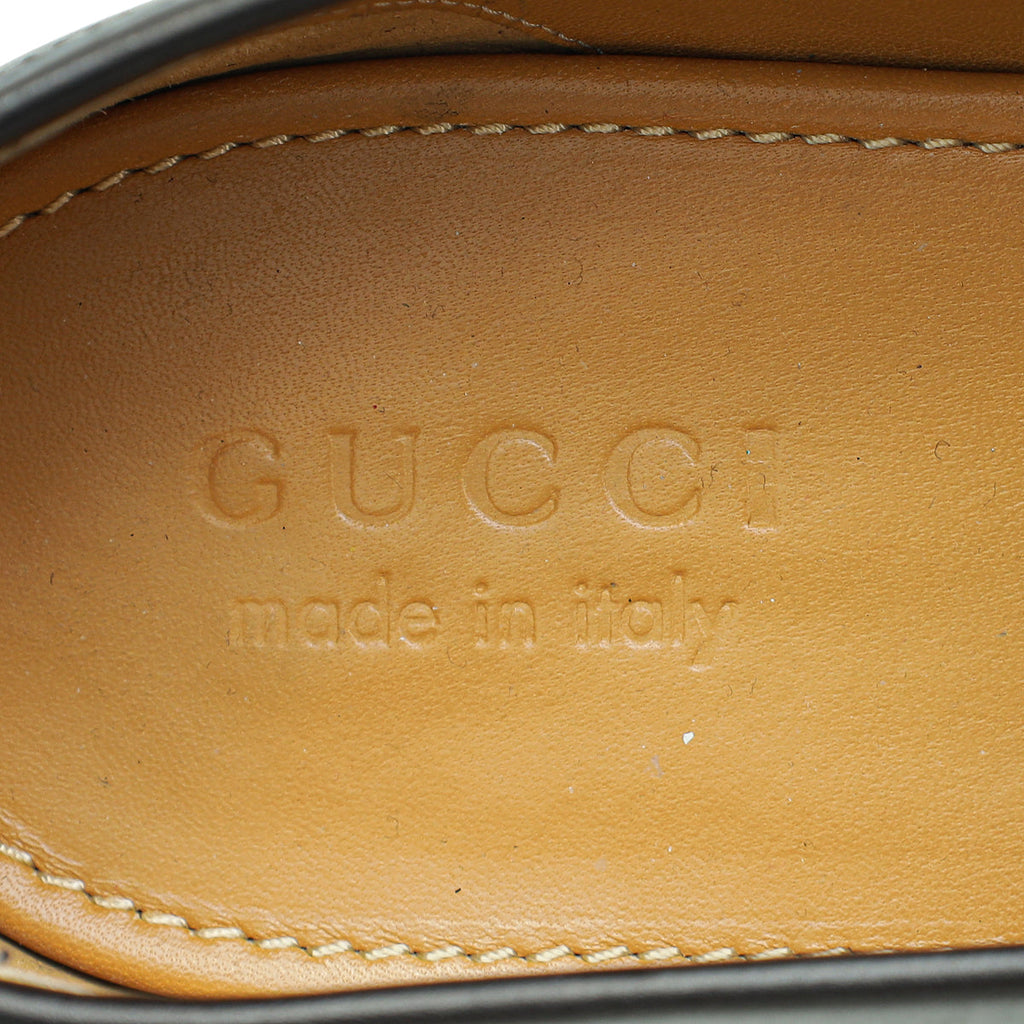 Gucci Black Men's Horsebit Jordaan Loafer 9