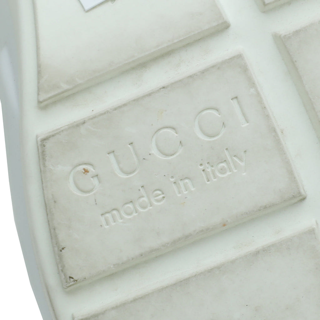 Gucci White Rhyton Mystic Cat Print Sneaker 37.5