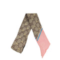 Gucci Bicolor GG Bee Metallic Printed Silk Twilly