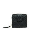 Gucci Black GG Microguccissima French Wallet