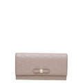 Gucci Baby Pink GG Guccissima Bow Continental Wallet