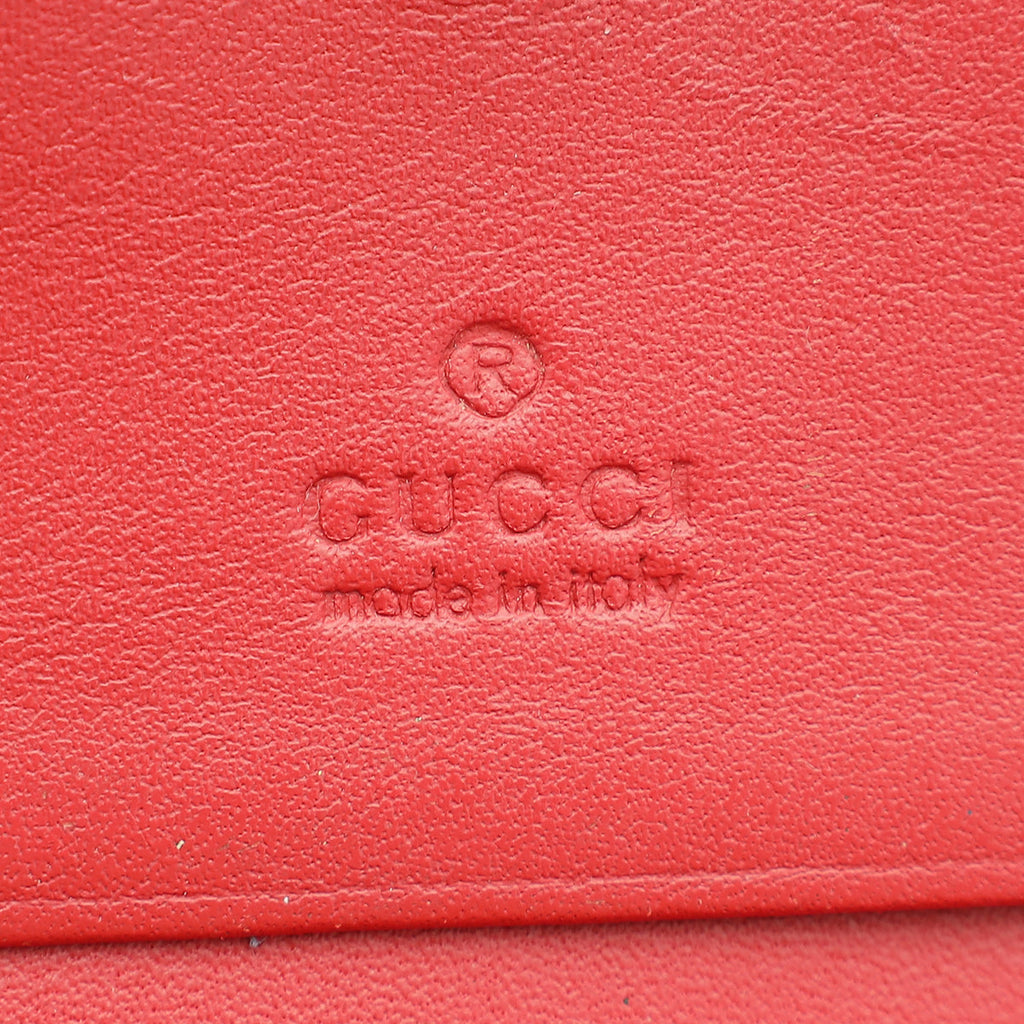 Gucci Bicolor Card Case Wallet w/ Bosco Patch
