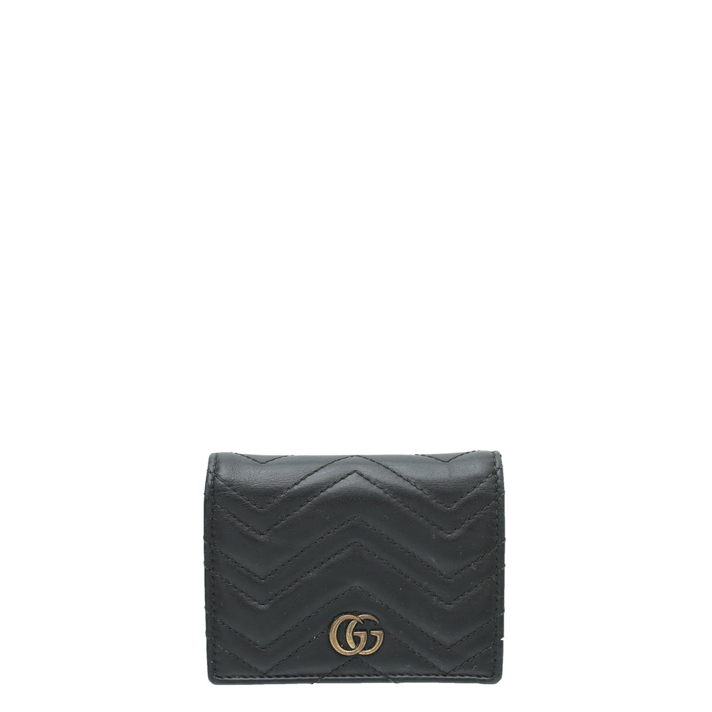 Gucci Black GG Marmont Card Case