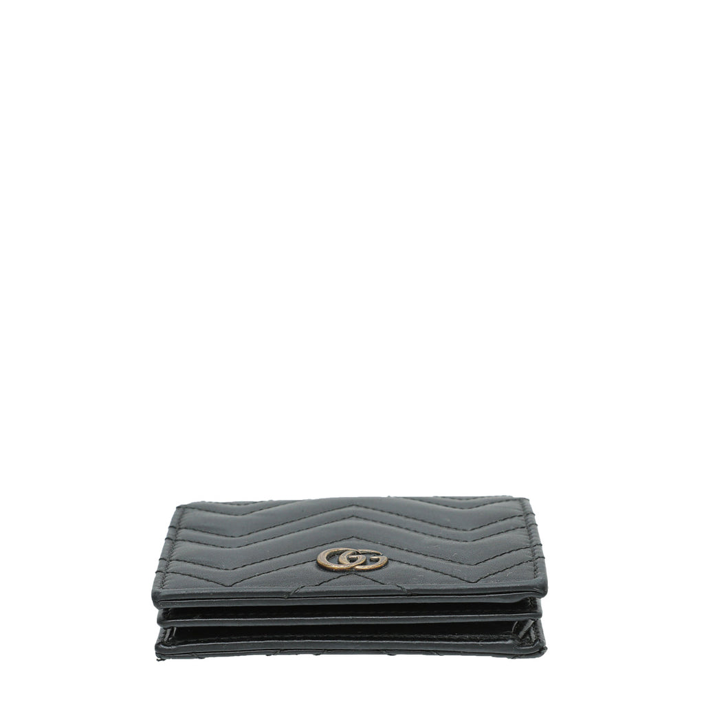 Gucci Black GG Marmont Card Case
