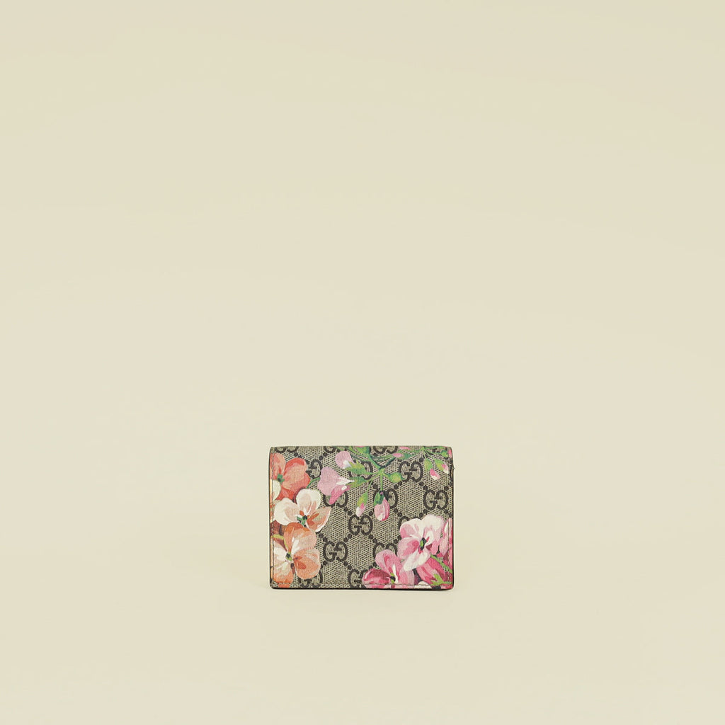 Gucci Tricolor Blooms Print Card Case Wallet