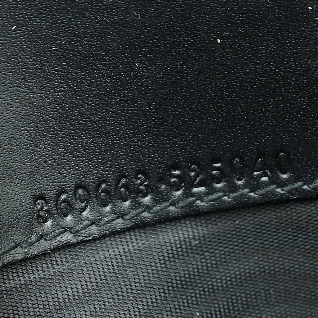 Gucci Black Guccissima Interlocking G Wallet