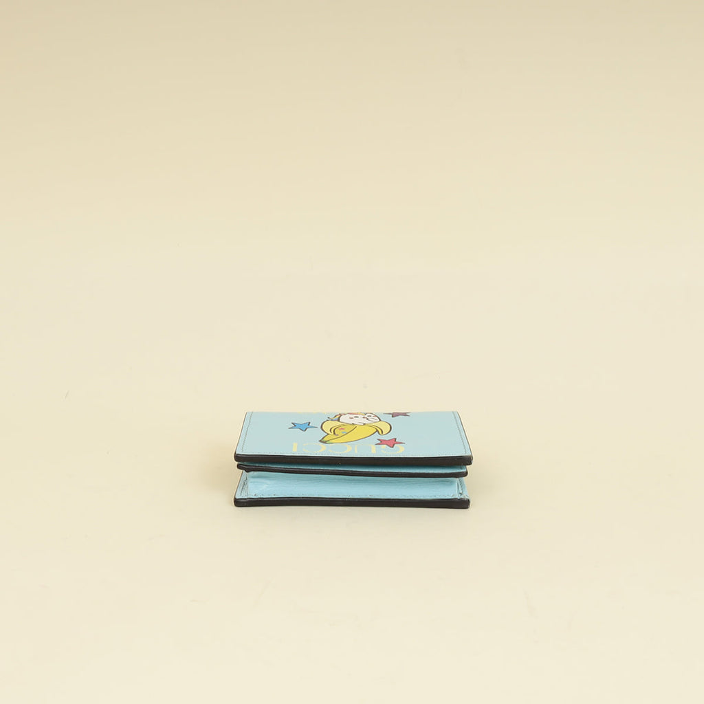 Gucci Light Blue x Bananya BNF Card Case Wallet