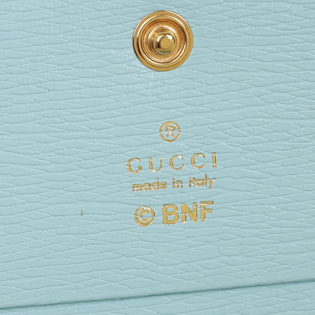 Gucci Light Blue x Bananya BNF Card Case Wallet