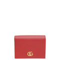 Gucci Red GG Marmont Small Card Case Wallet