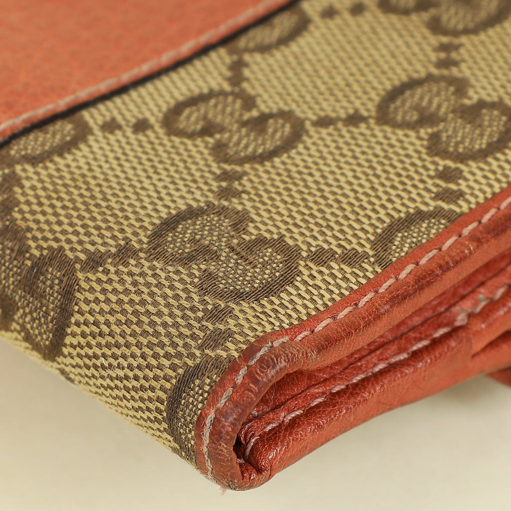 Gucci Bicolor GG Flap French Wallet
