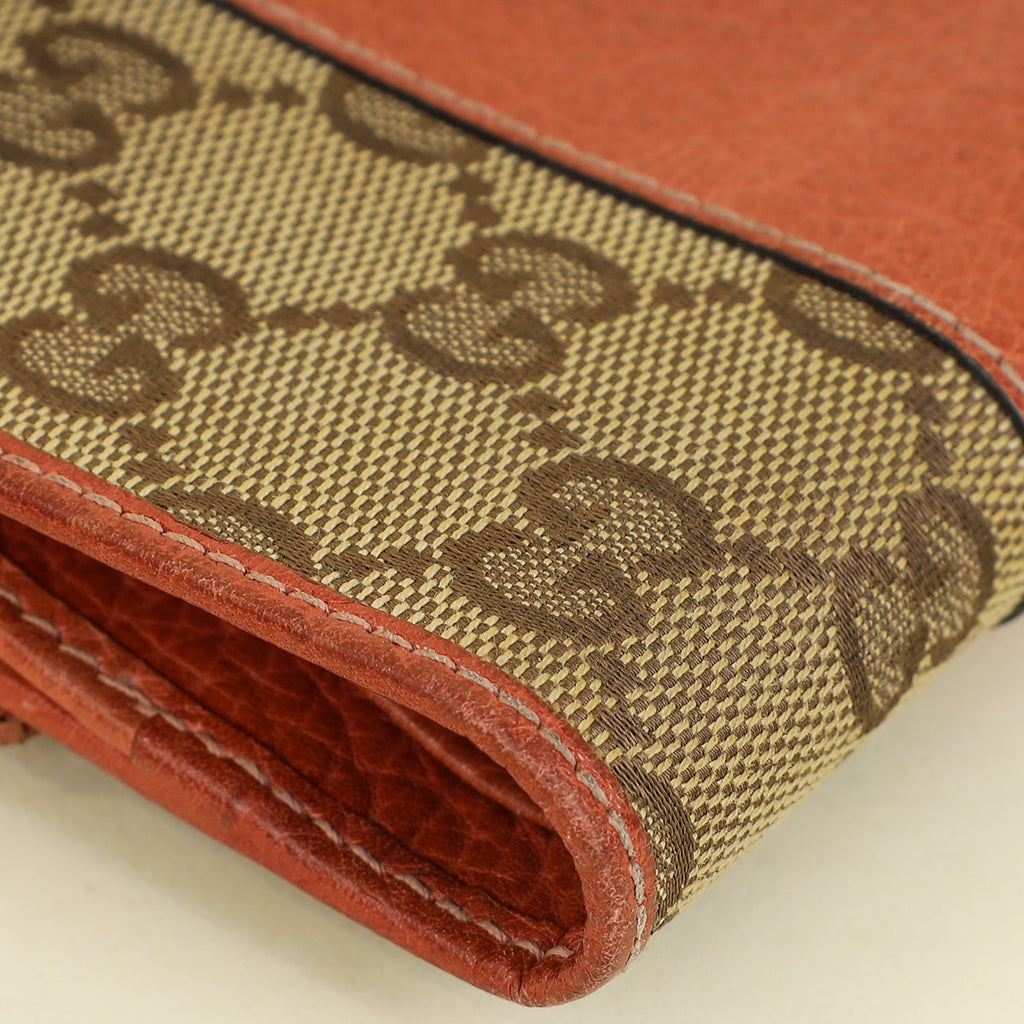 Gucci Bicolor GG Flap French Wallet