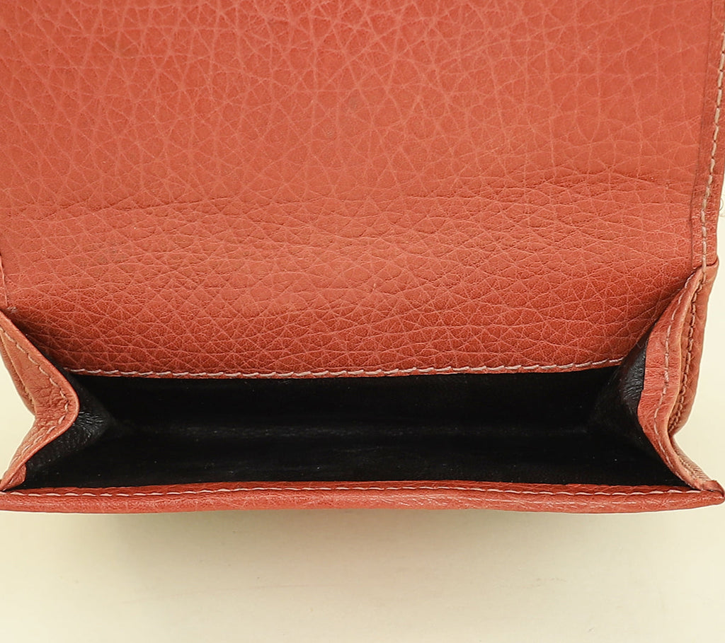 Gucci Bicolor GG Flap French Wallet
