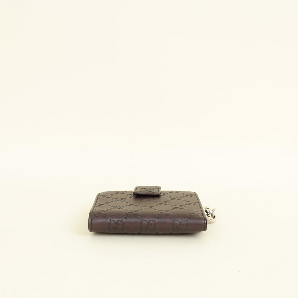 Gucci Brown Guccissima GG Twins Wallet