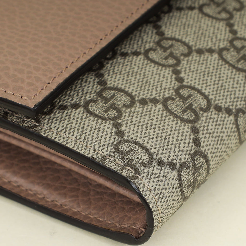 Gucci Bicolor GG Marmont Continental Wallet