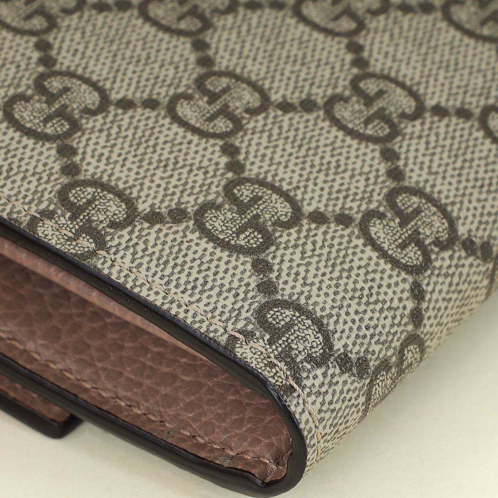 Gucci Bicolor GG Marmont Continental Wallet
