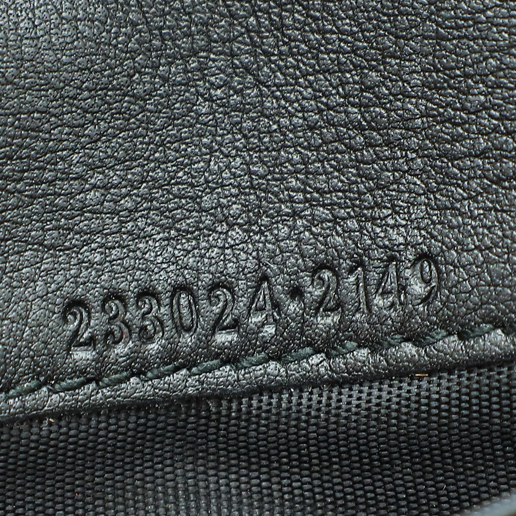 Gucci Black GG Guccissima Continental Wallet