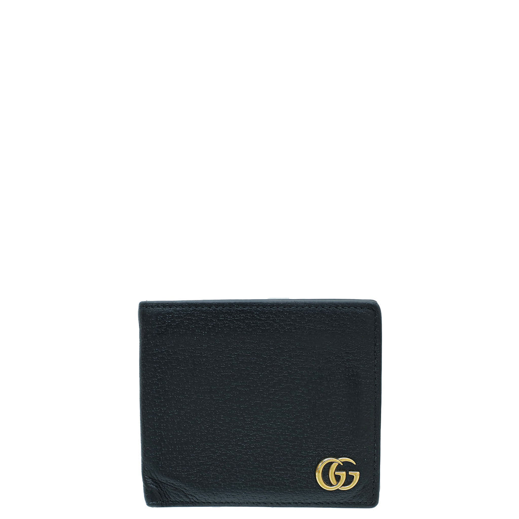 Gucci Black GG Marmont Coin Wallet
