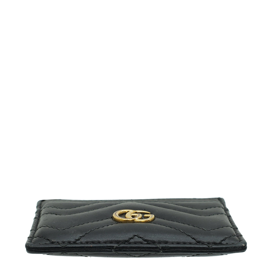 Gucci Black GG Marmont Card Holder