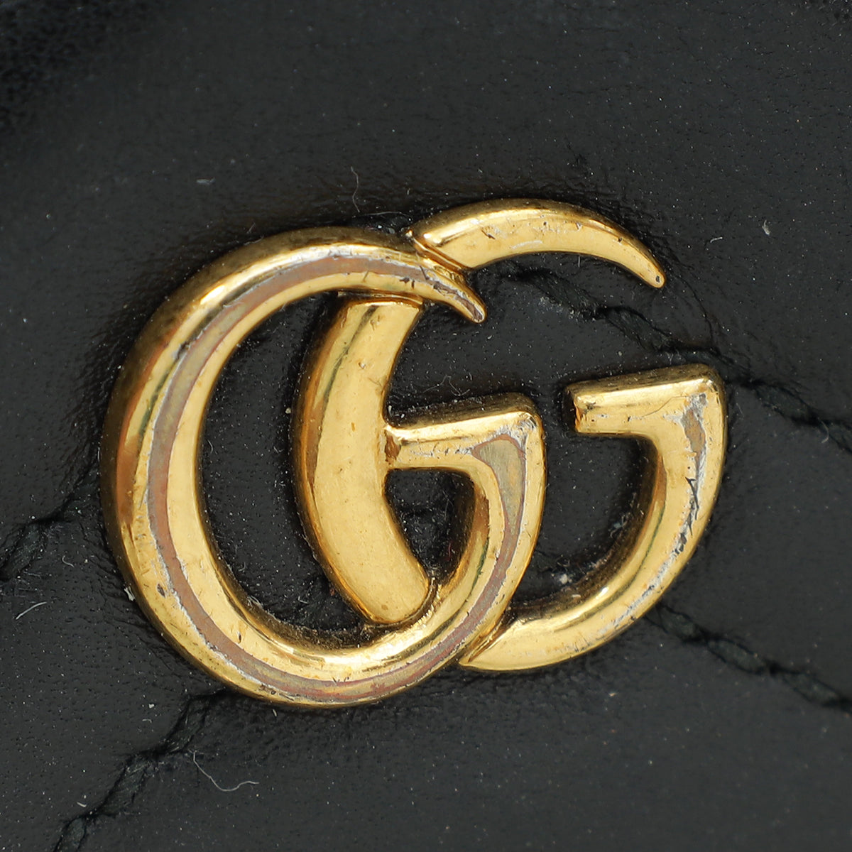 Gucci Black GG Marmont Card Holder