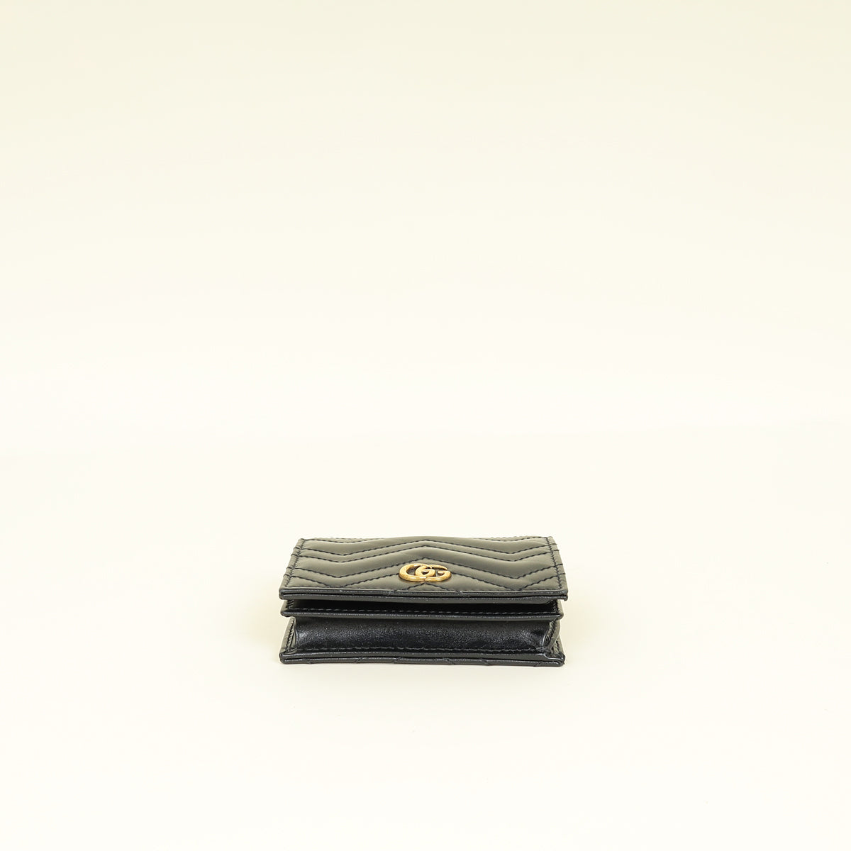 Gucci Black GG Marmont Card Case Wallet