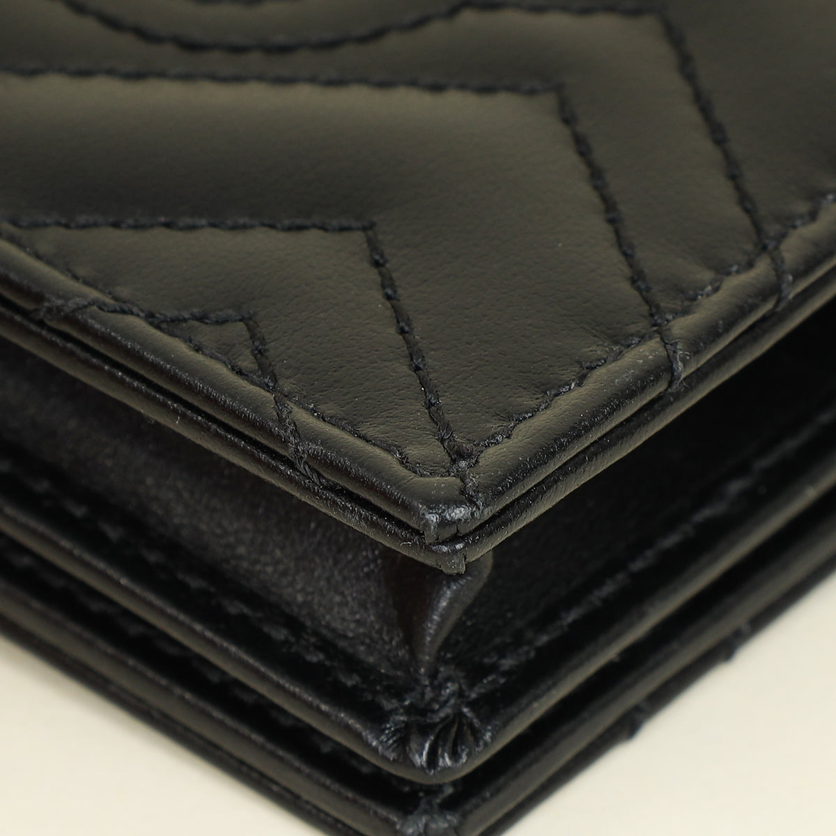 Gucci Black GG Marmont Card Case Wallet