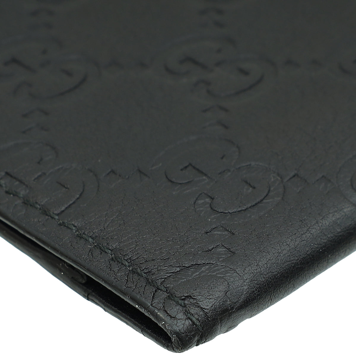 Gucci Black Guccissima Bifold Long Wallet
