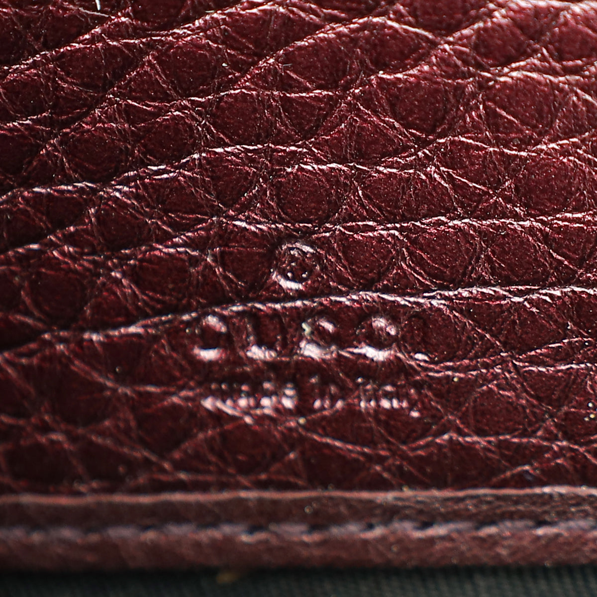 Gucci Violet Soho Zip Around Wallet