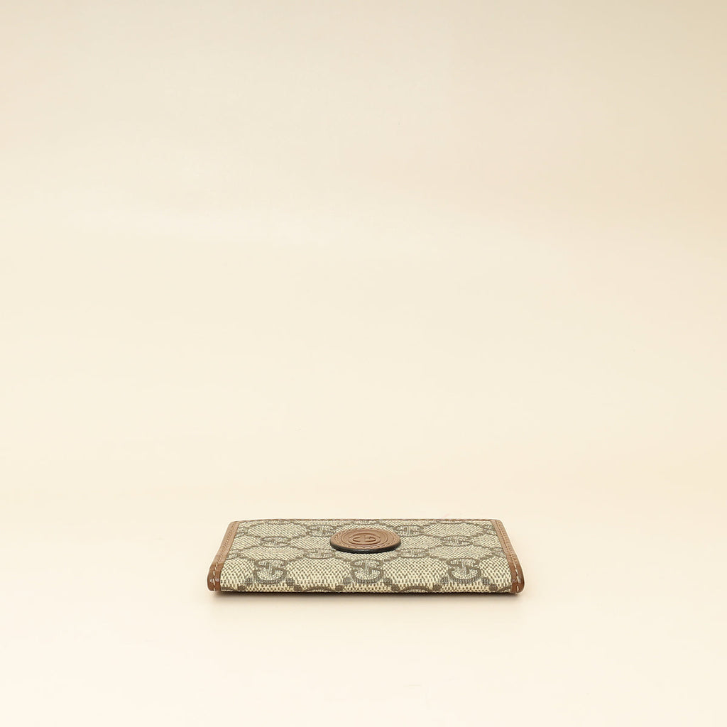 Gucci Bicolor GG Supreme Interlocking G Card Case
