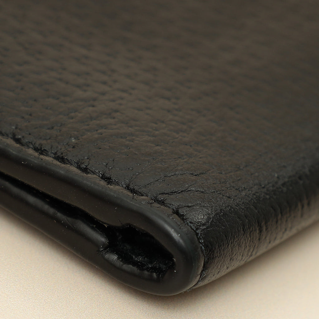 Gucci Black GG Marmont Bi-Fold Wallet