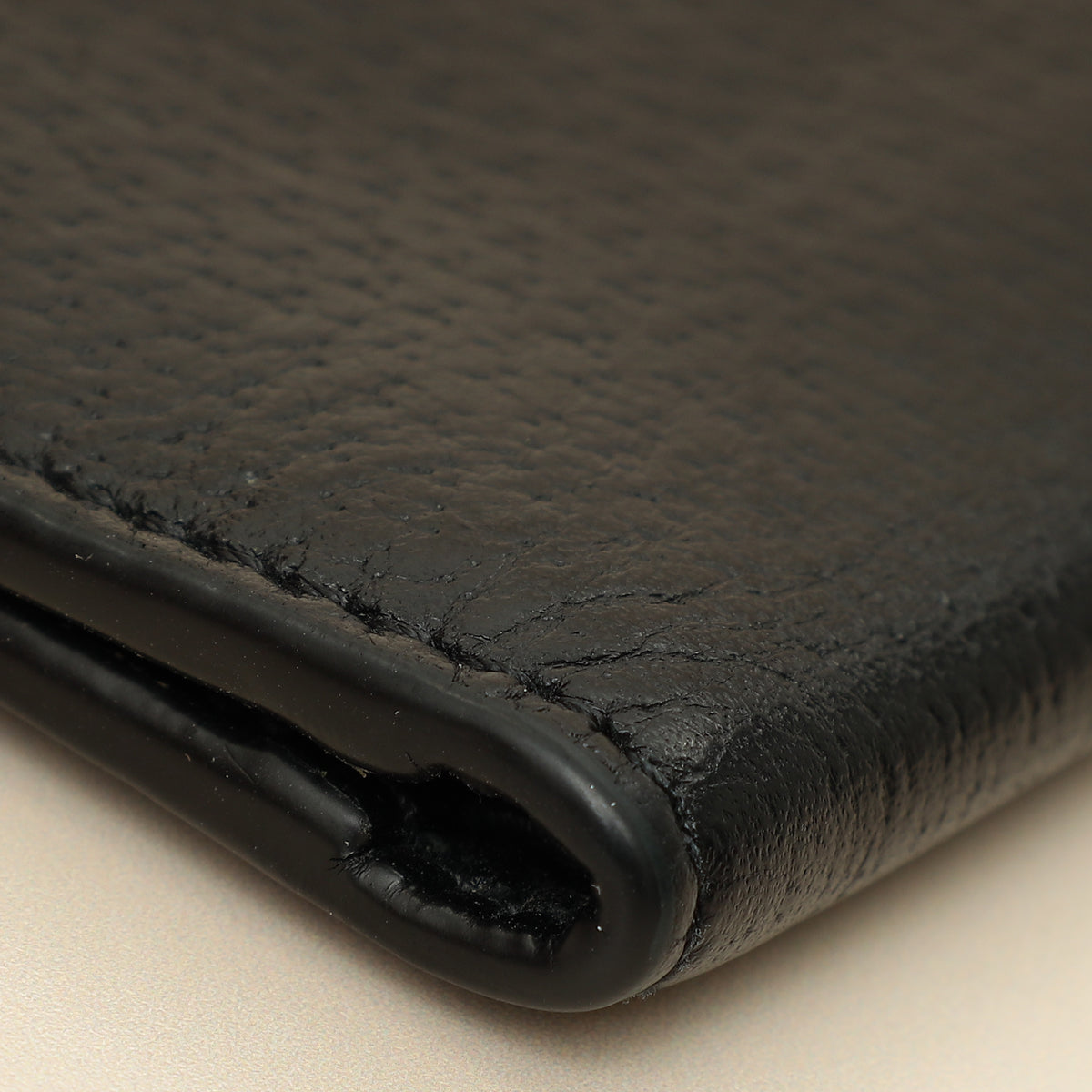 Gucci Black GG Marmont Bi-Fold Wallet