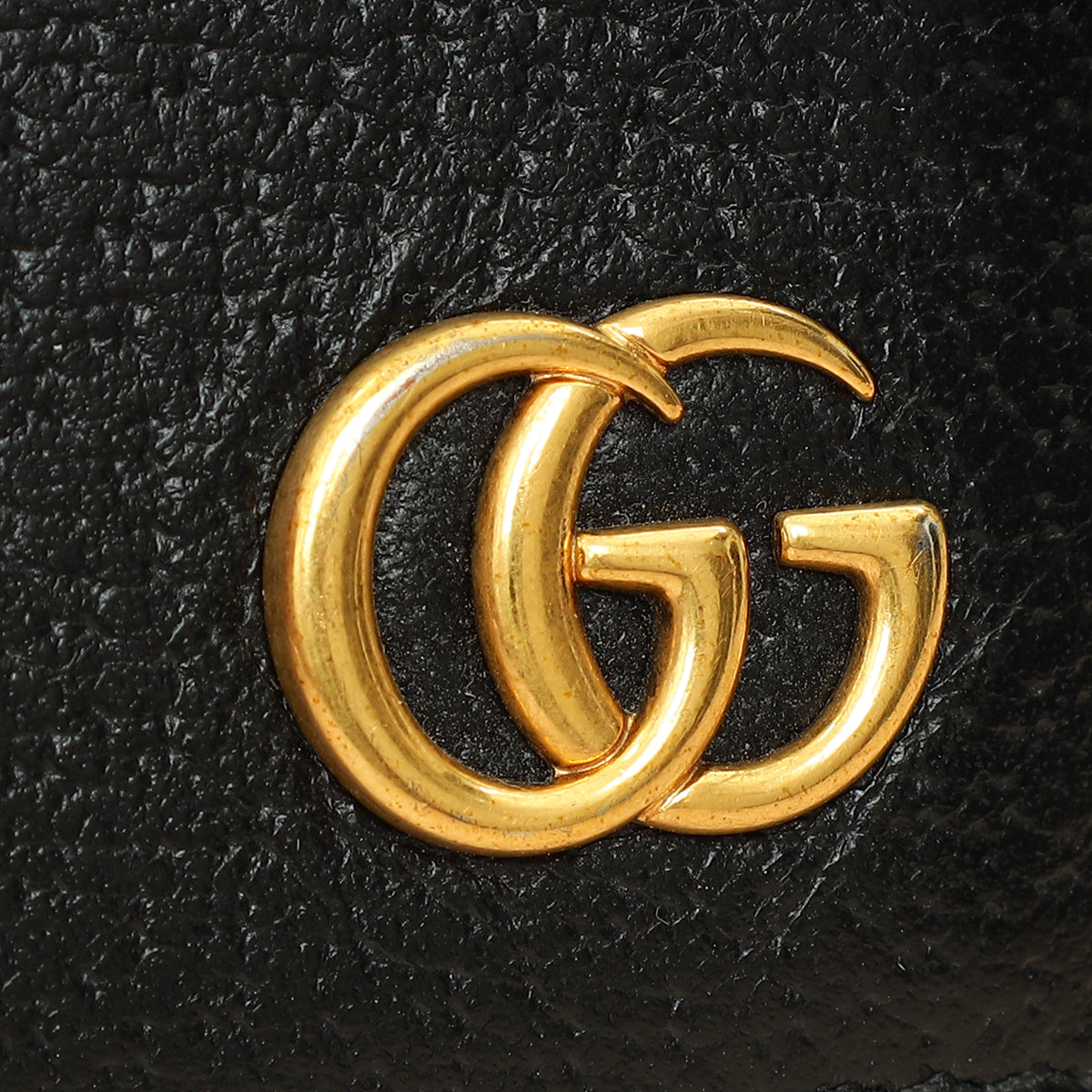 Gucci Black GG Marmont Bi-Fold Wallet