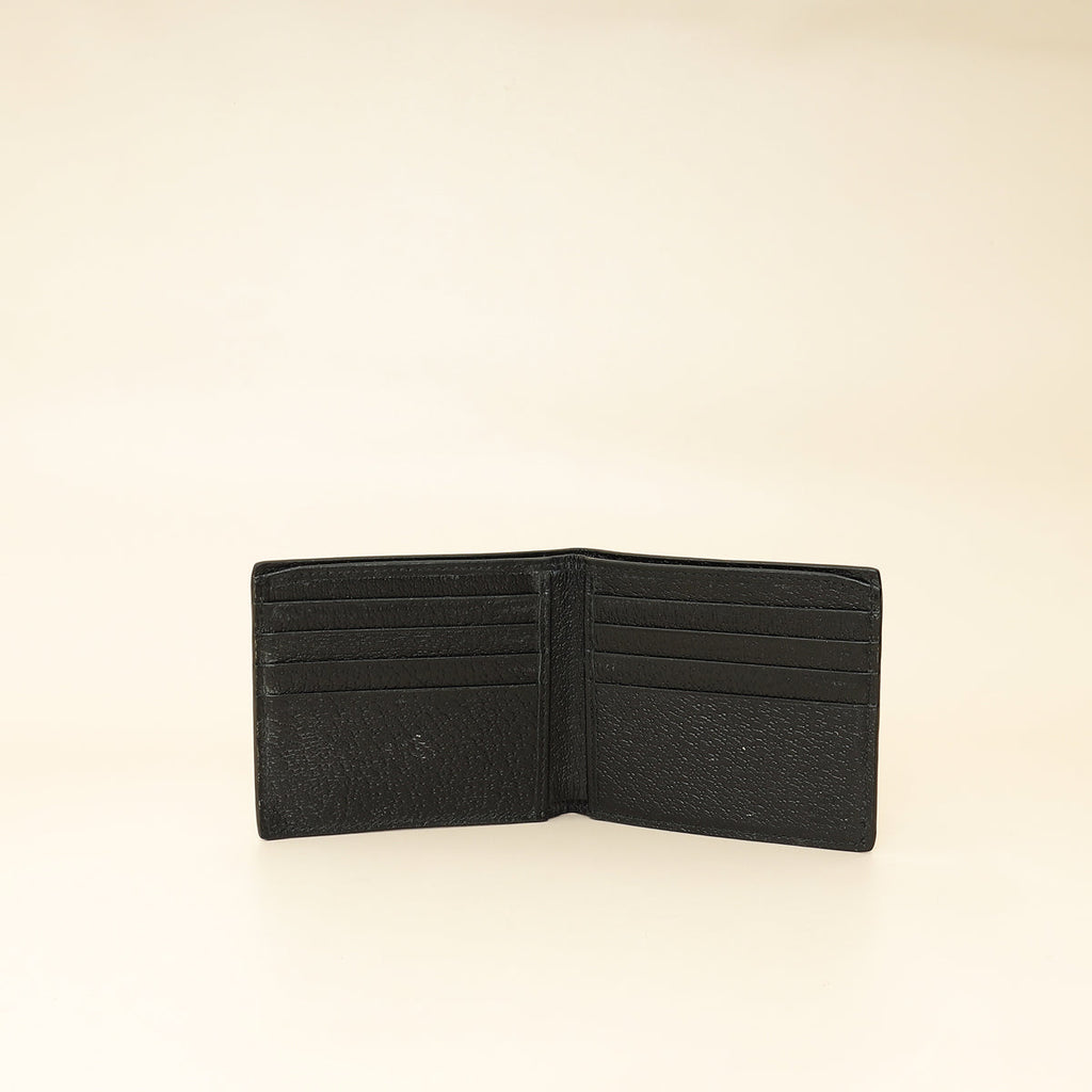 Gucci Black GG Marmont Bi-Fold Wallet