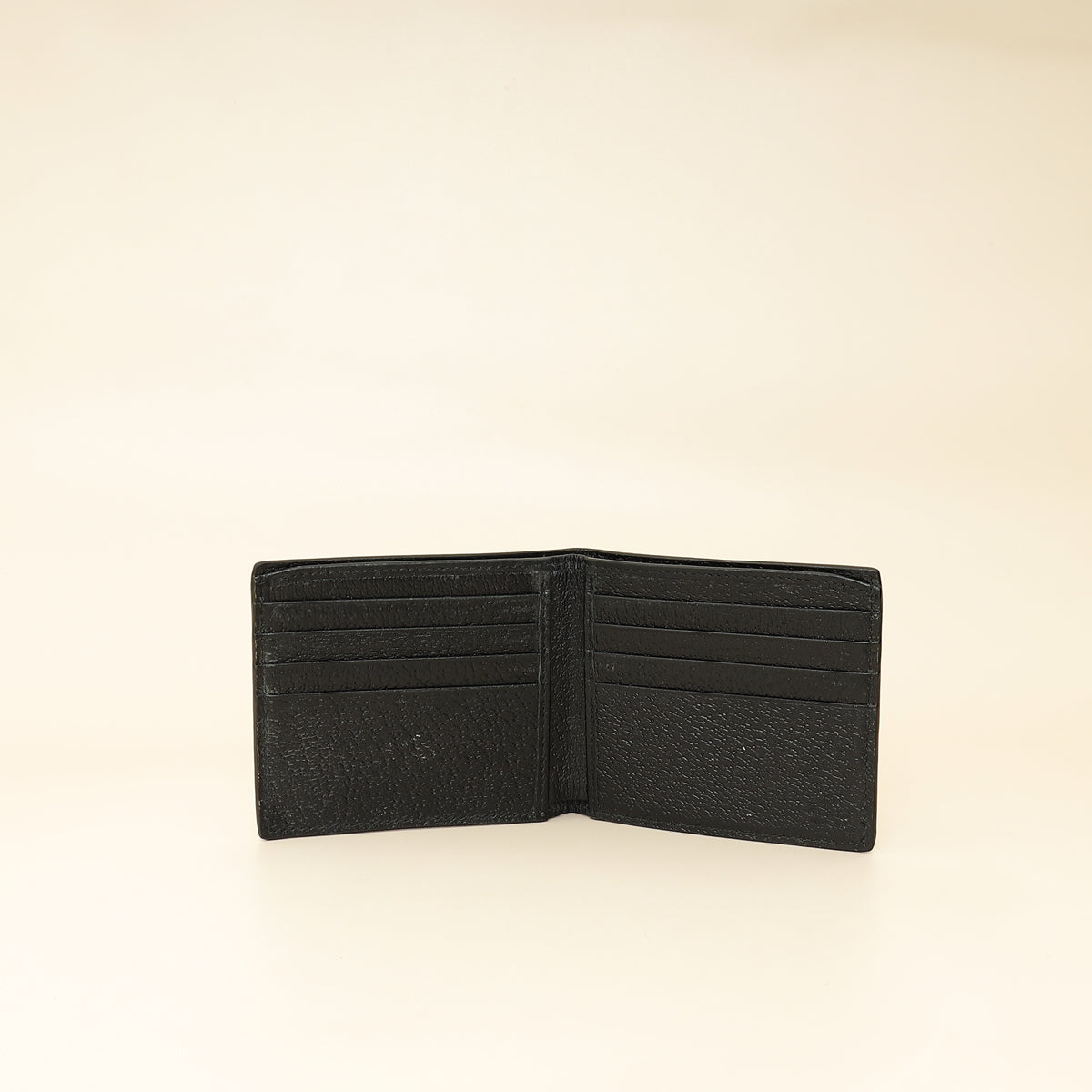 Gucci Black GG Marmont Bi-Fold Wallet