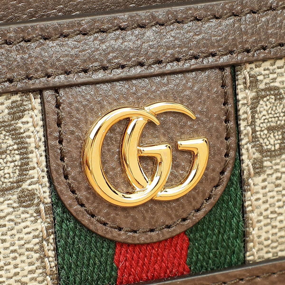 Gucci Brown Ophidia GG Card Case