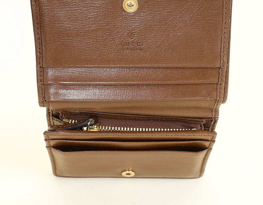 Gucci Bicolor GG Supreme Horsebit 1955 Card Case Wallet