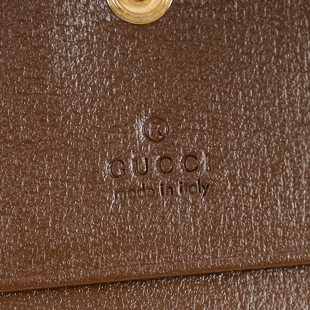 Gucci Bicolor GG Supreme Horsebit 1955 Card Case Wallet