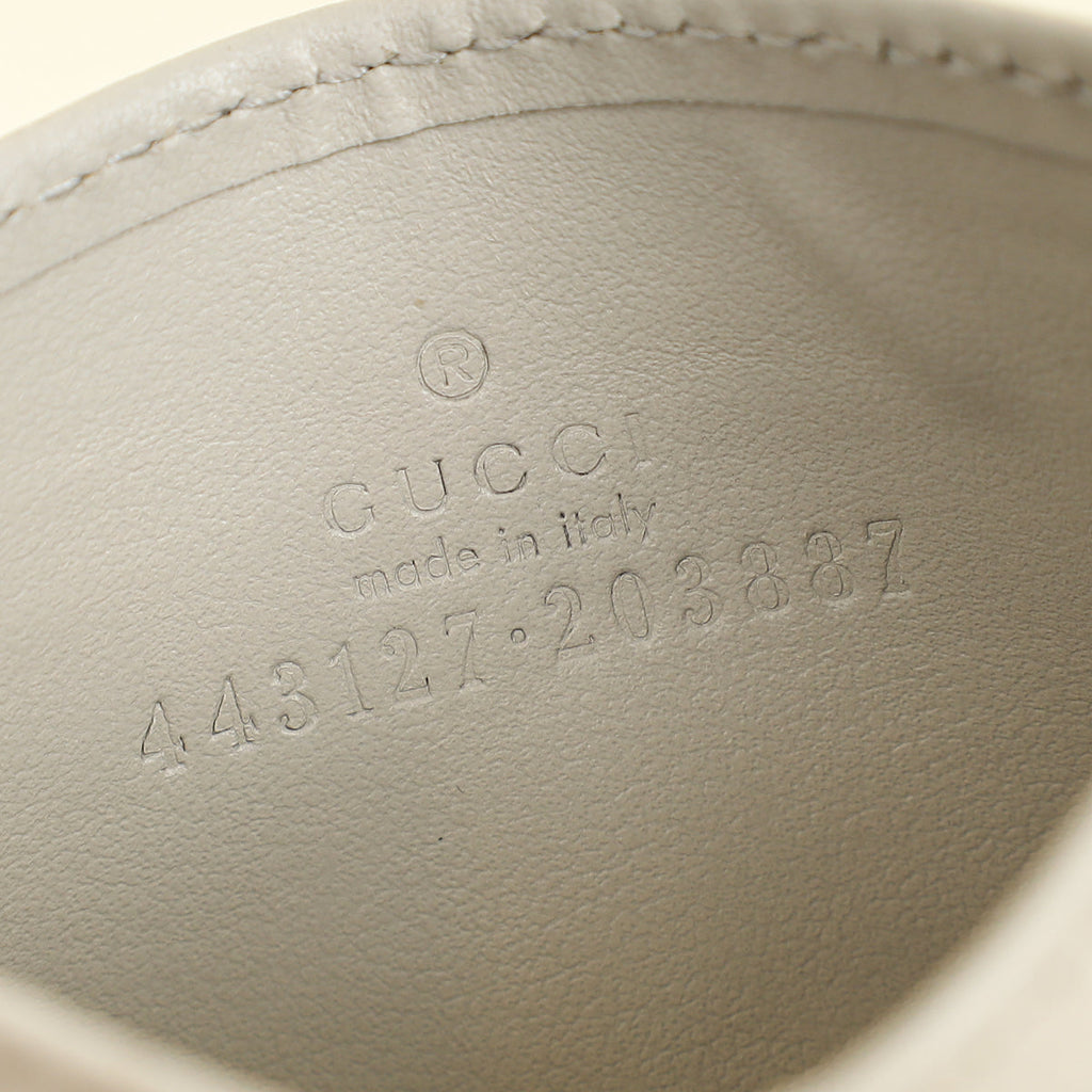 Gucci Light Grey GG Marmont Card Case