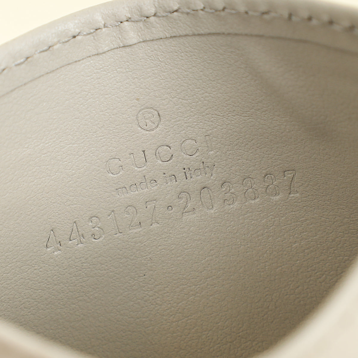 Gucci Light Grey GG Marmont Card Case