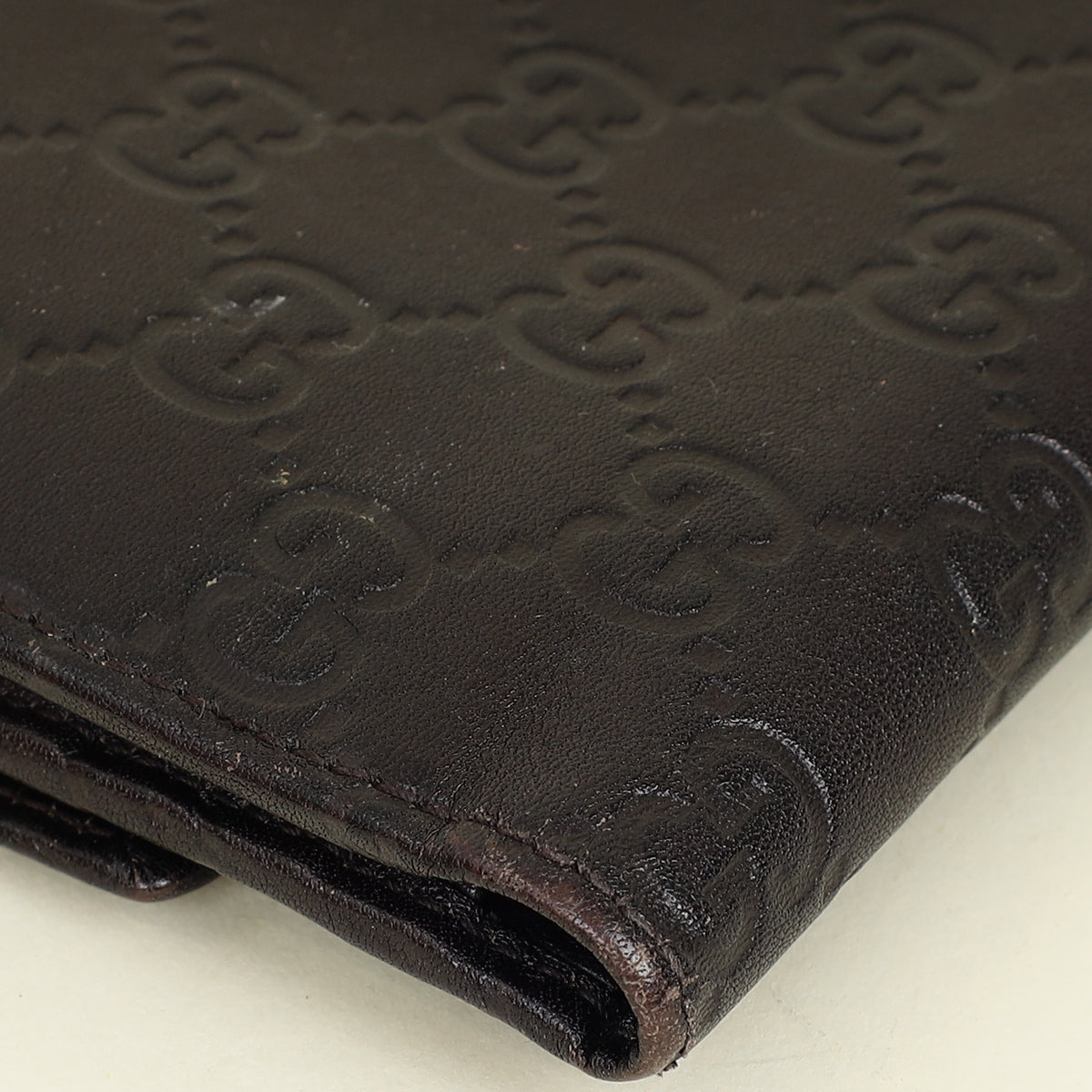 Gucci Chocolate GG Guccissima Continental Flap Wallet