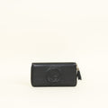 Gucci Black Interlocking G Soho Zip Wallet