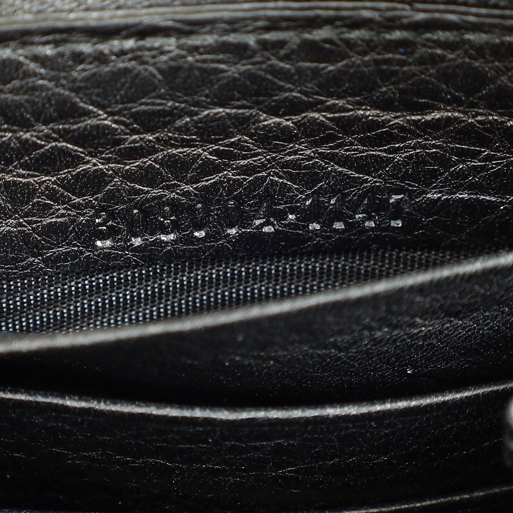 Gucci Black Interlocking G Soho Zip Wallet