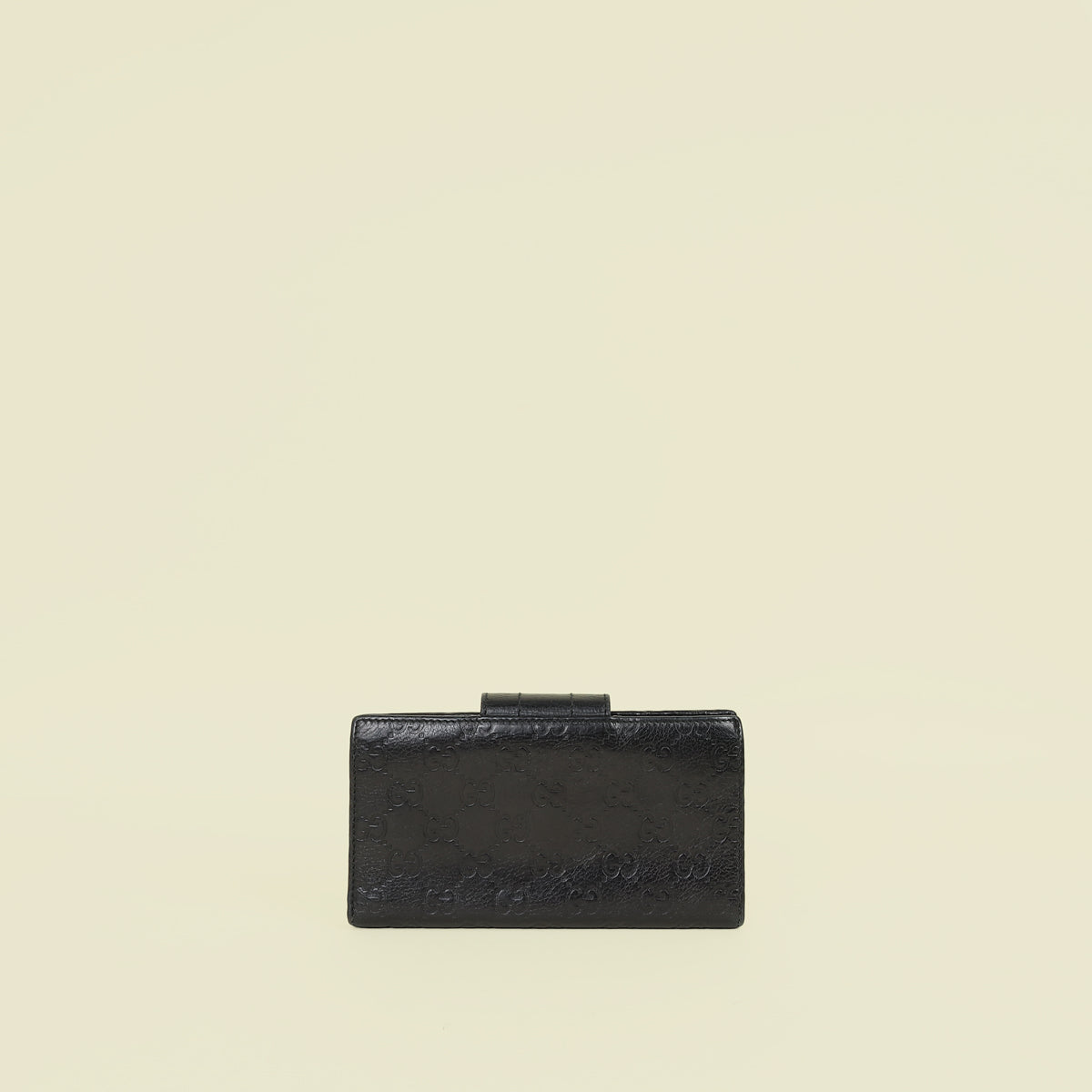 Gucci Black Guccissima French Wallet