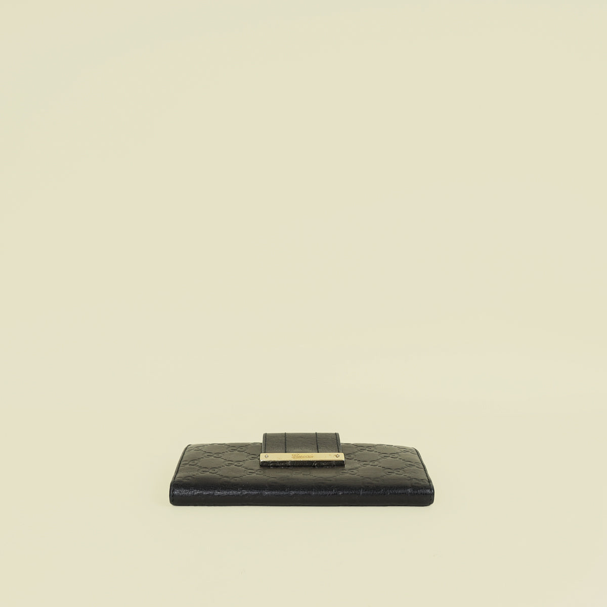 Gucci Black Guccissima French Wallet