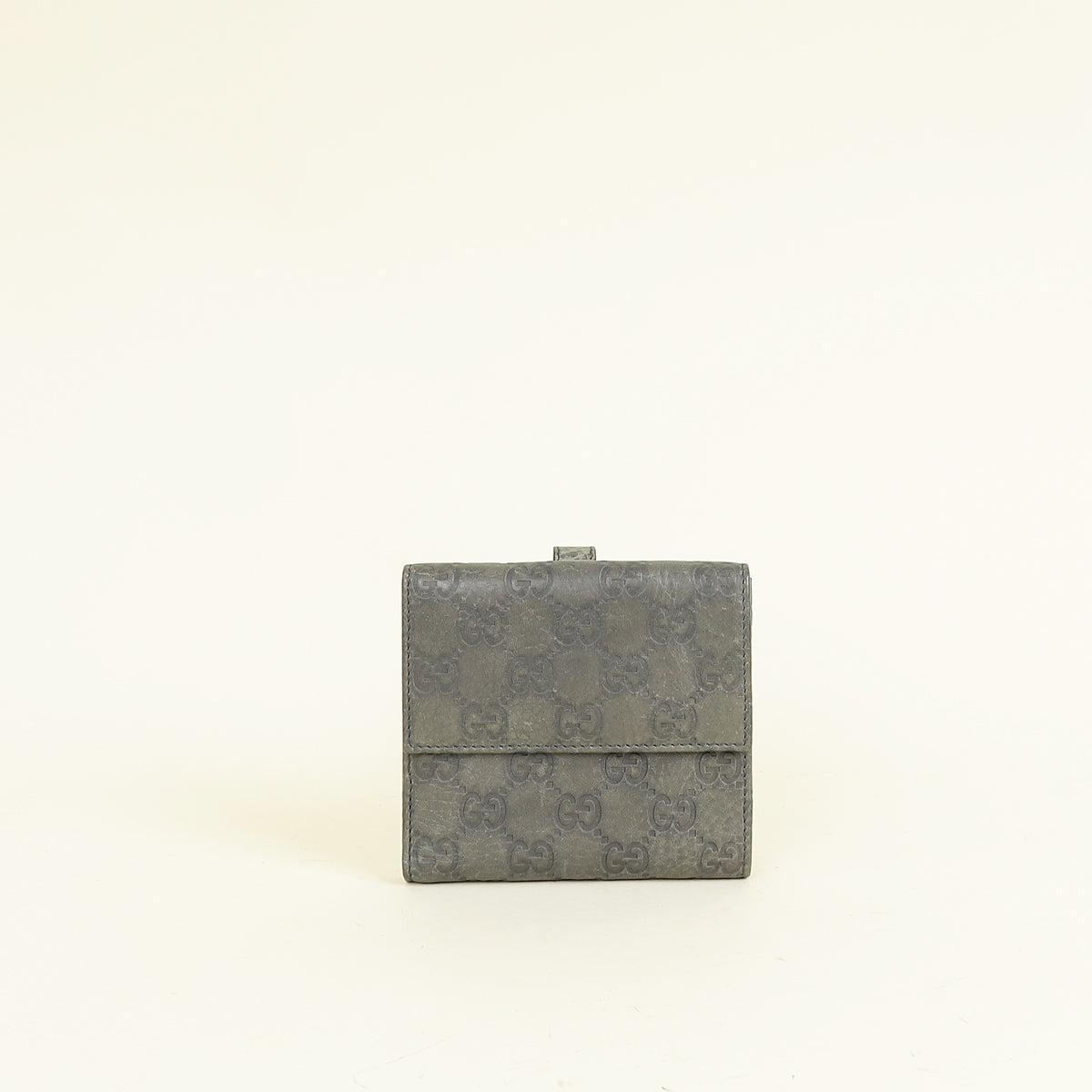 Gucci Gray Guccissima Jackie Small Wallet