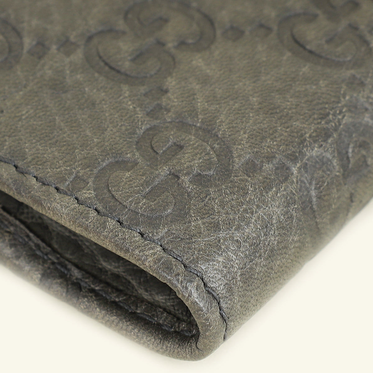 Gucci Gray Guccissima Jackie Small Wallet