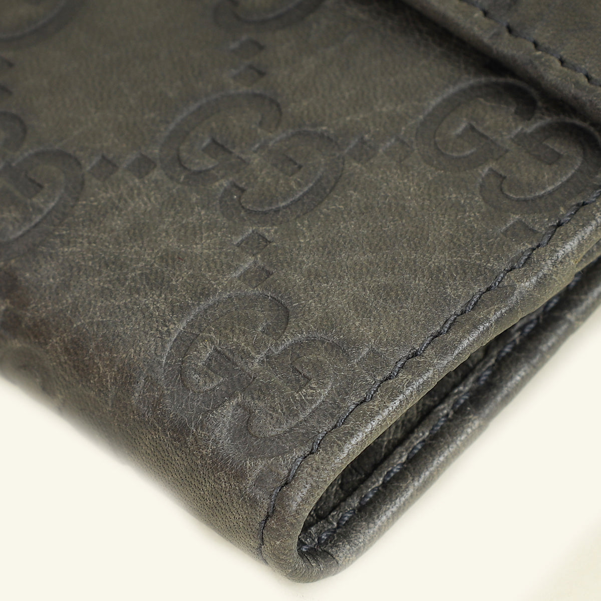 Gucci Gray Guccissima Jackie Small Wallet