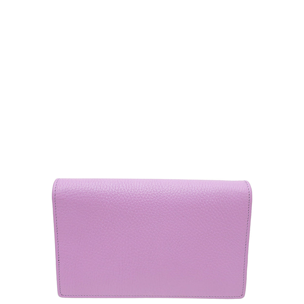 Gucci Purple GG Marmont Wallet on Chain