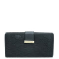 Gucci Black GG French Wallet