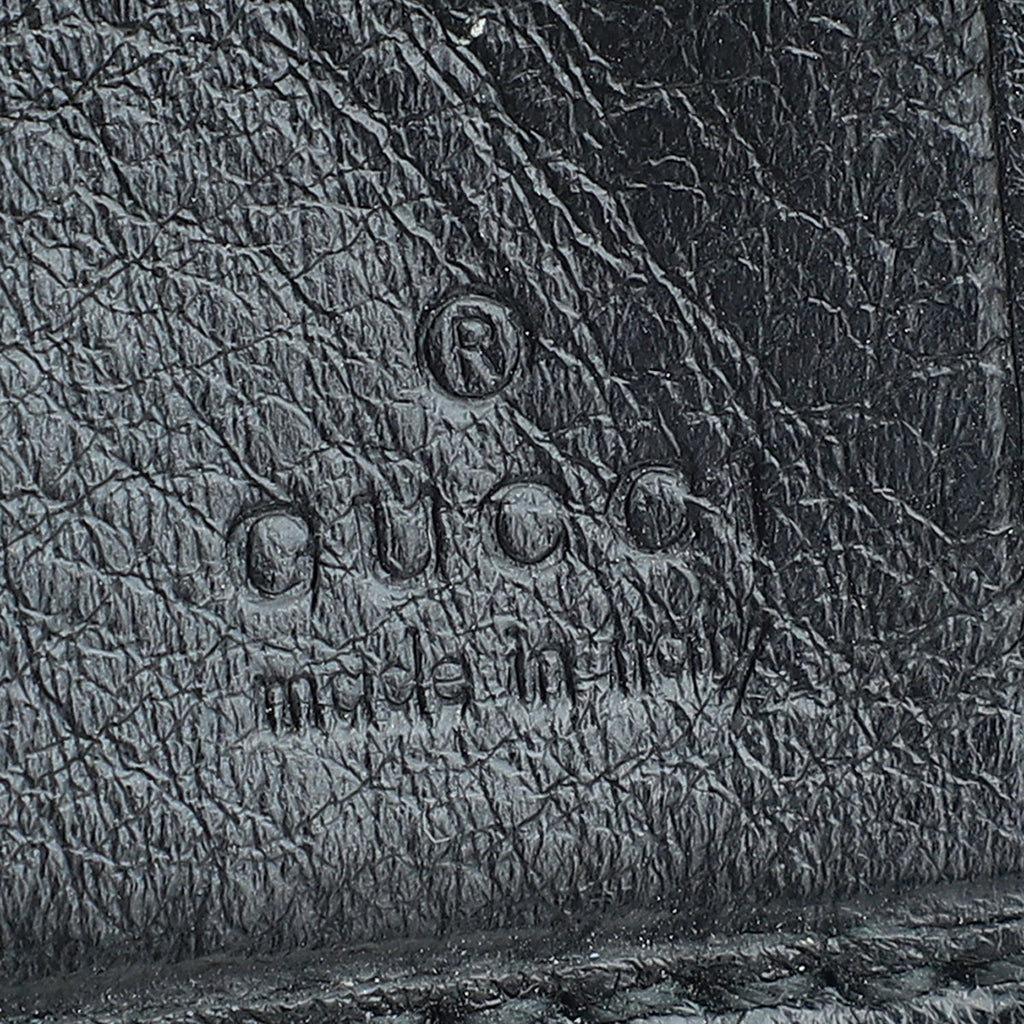 Gucci Black GG French Wallet