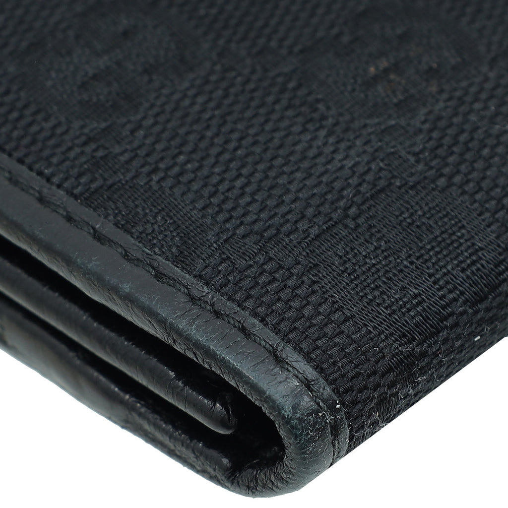 Gucci Black GG French Wallet